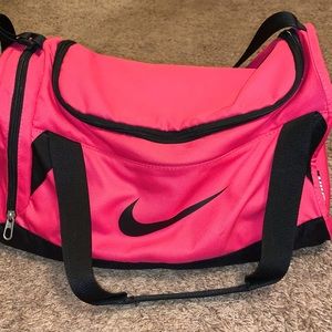 Pink & Black Nike Duffle Bag